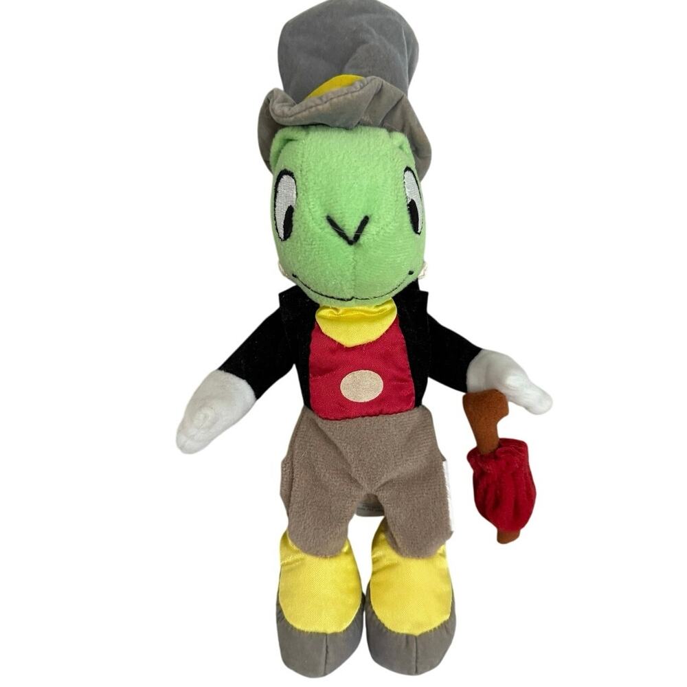 The Disney Store Pinocchio Jiminy Cricket 8 to 10” Mini Bean Bag Stuffed Plush
